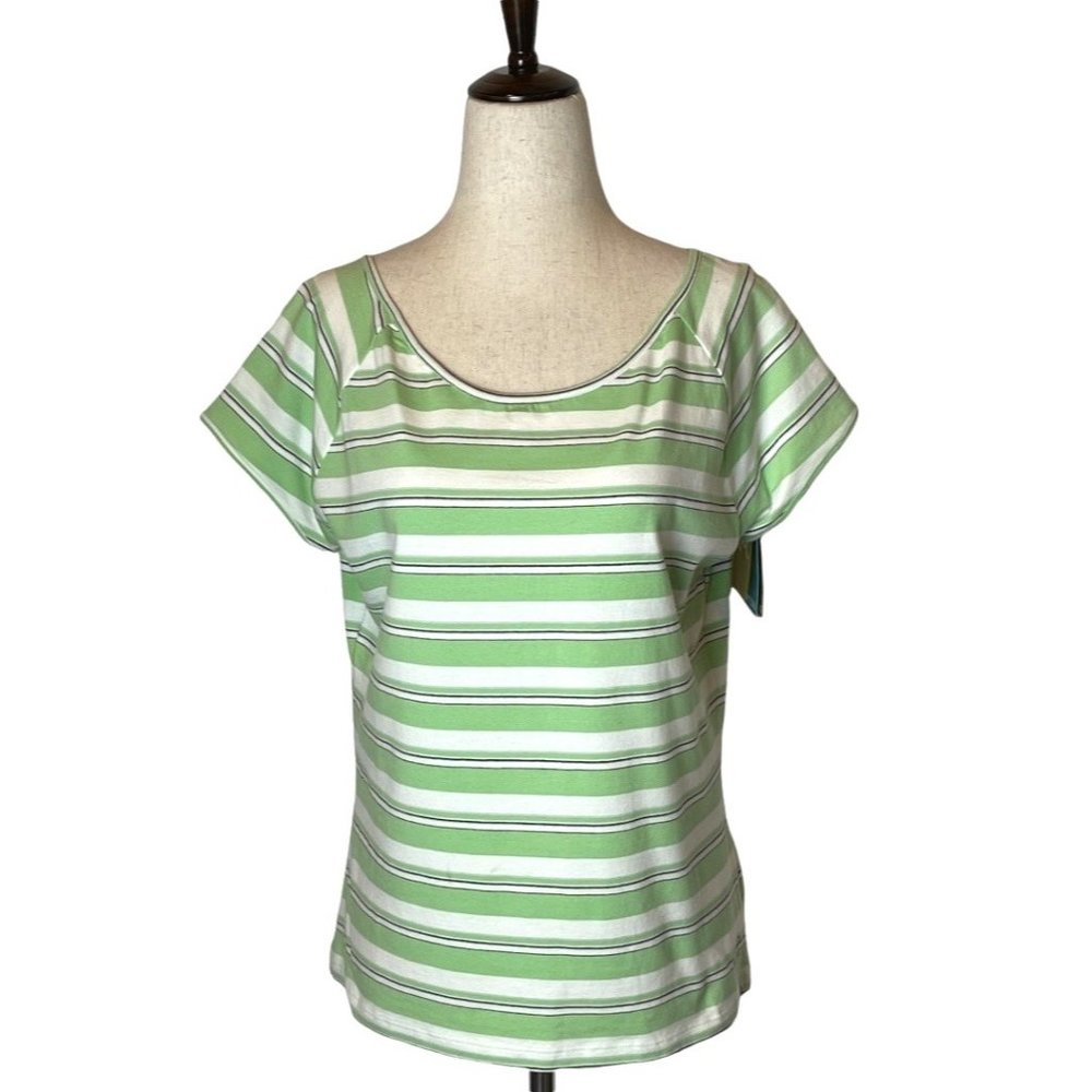Horny Toad Green & White T-Shirt